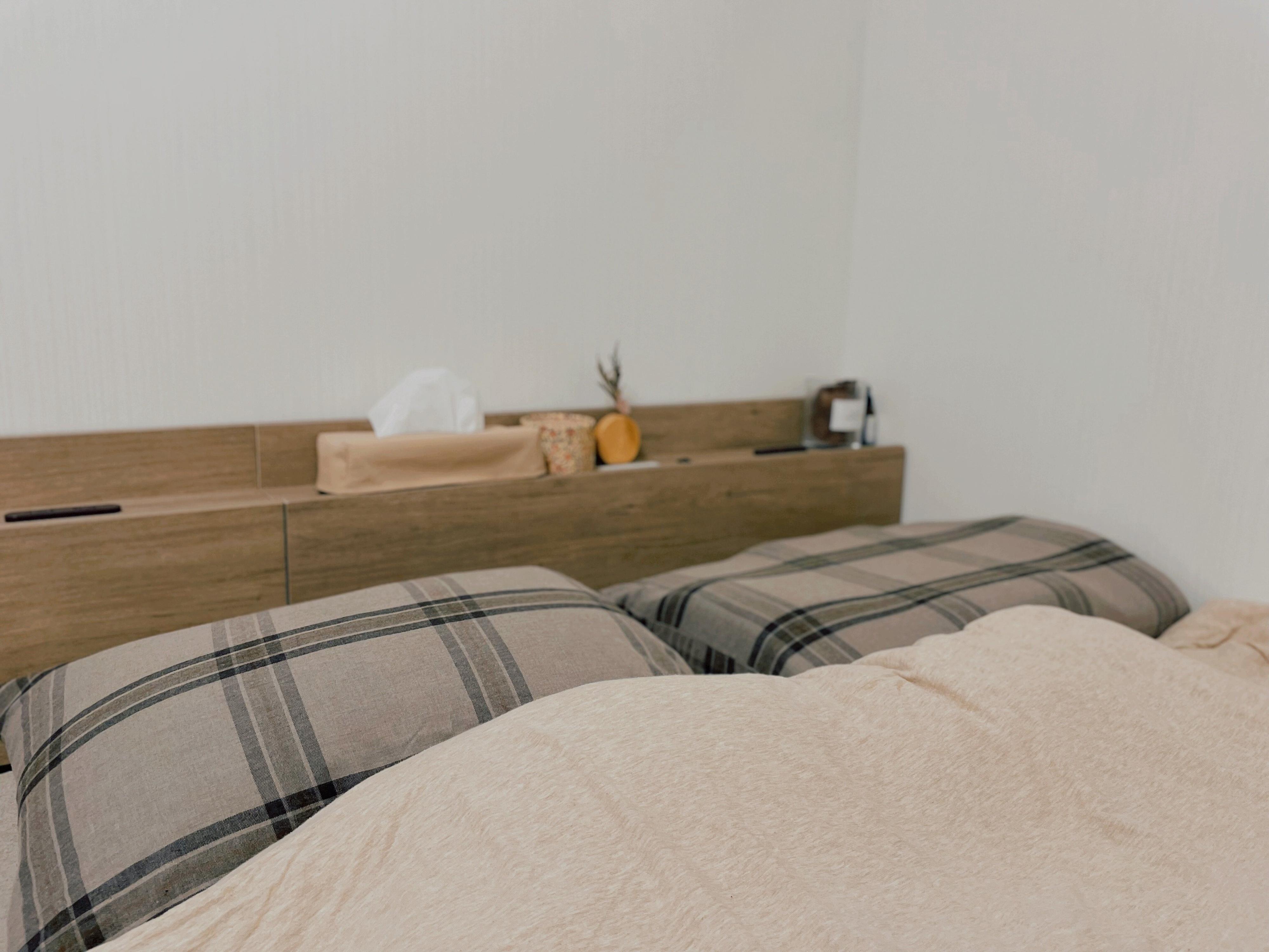 【無印良品】枕カバーを柄ものに替えてイメチェン!