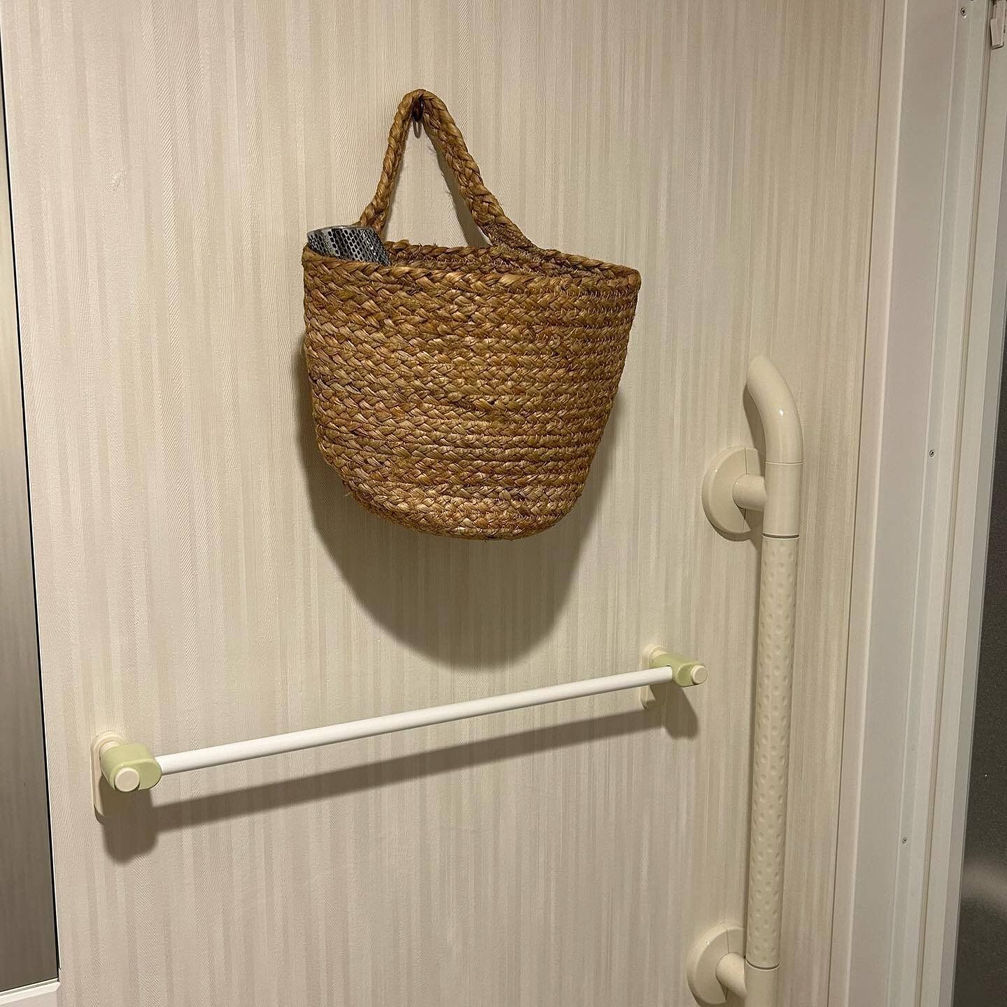 カゴバッグを使って簡単に吊るす収納!