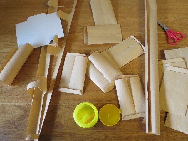 クラフトペーパーで封筒をつくる