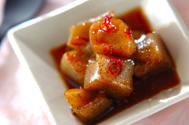 コンニャクのピリ辛炒め