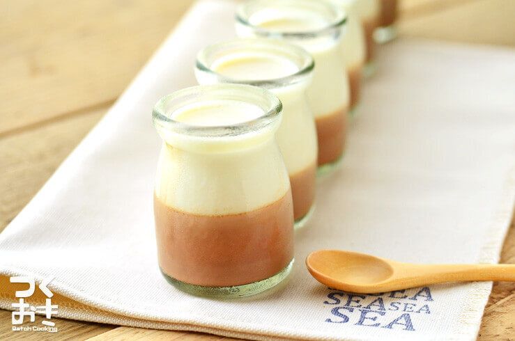 低カロリーな簡単ひんやりデザート。牛乳ココアプリン