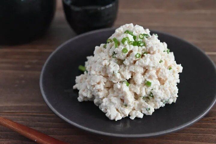 ねぎ塩そぼろ豆腐