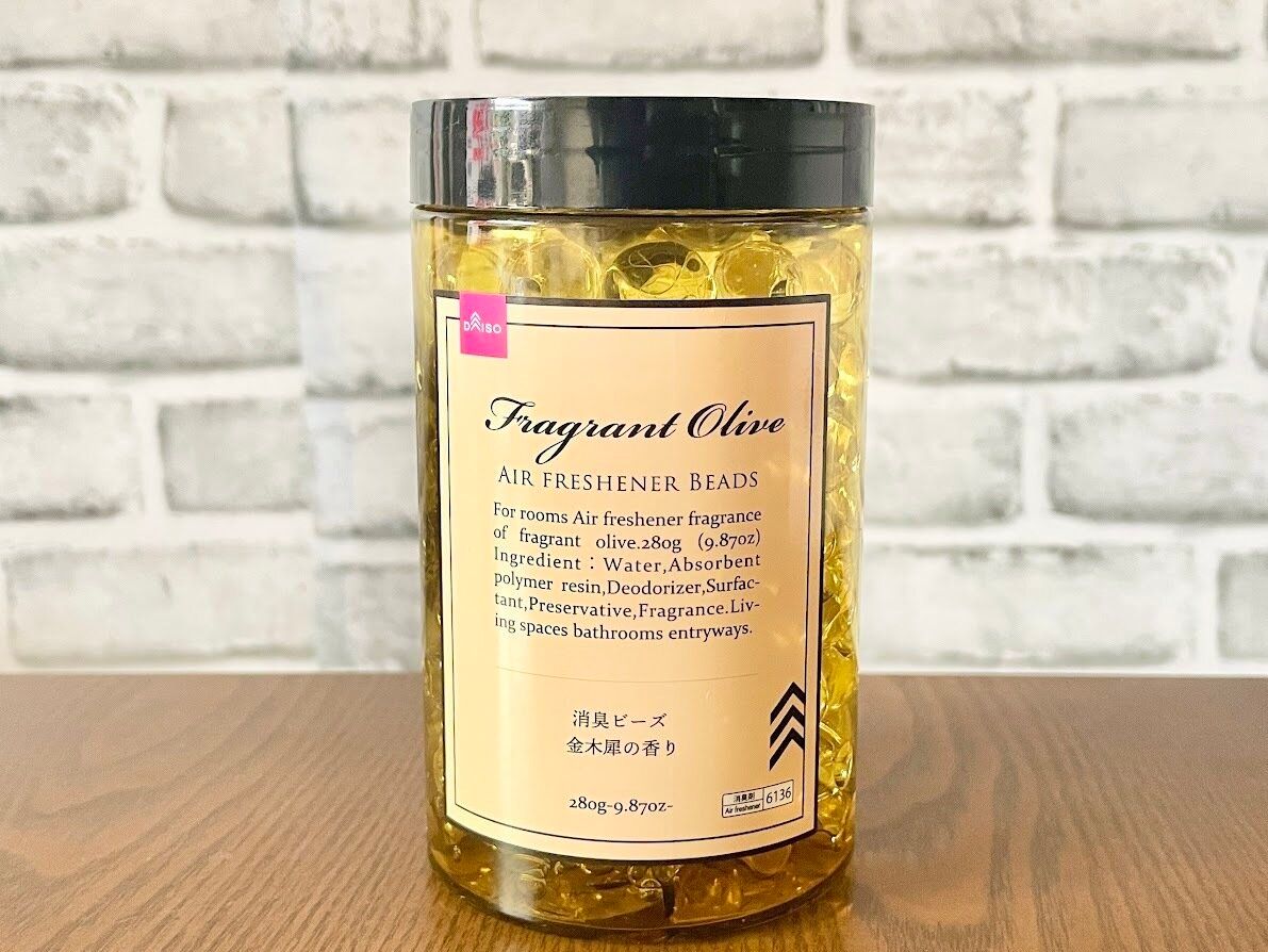 ダイソーの消臭ビーズ金木犀の香り