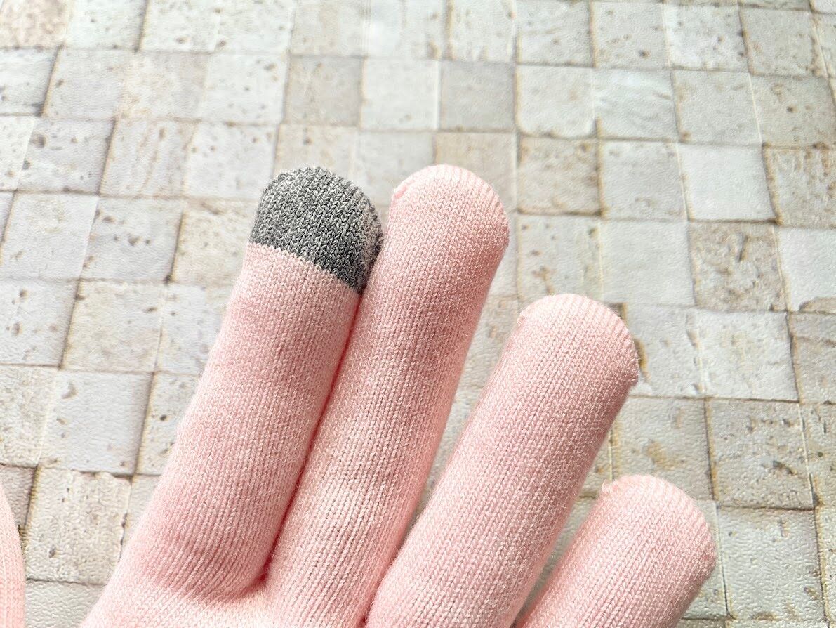 ゲル手袋の指先