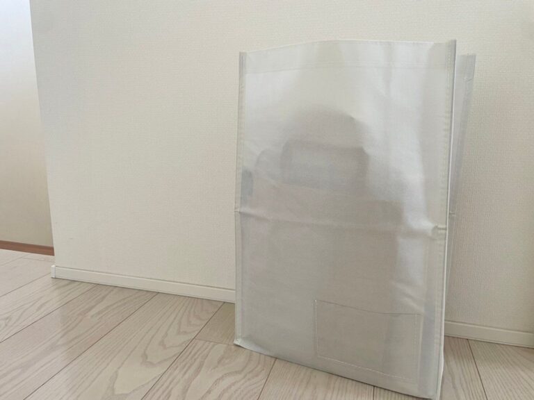 【ダイソー】おしゃれな収納バッグを発見！高さが変えられるから、家のあらゆるところで活躍間違いなしの優秀アイテム