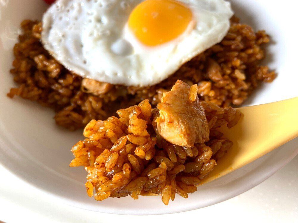 スプーンですくう