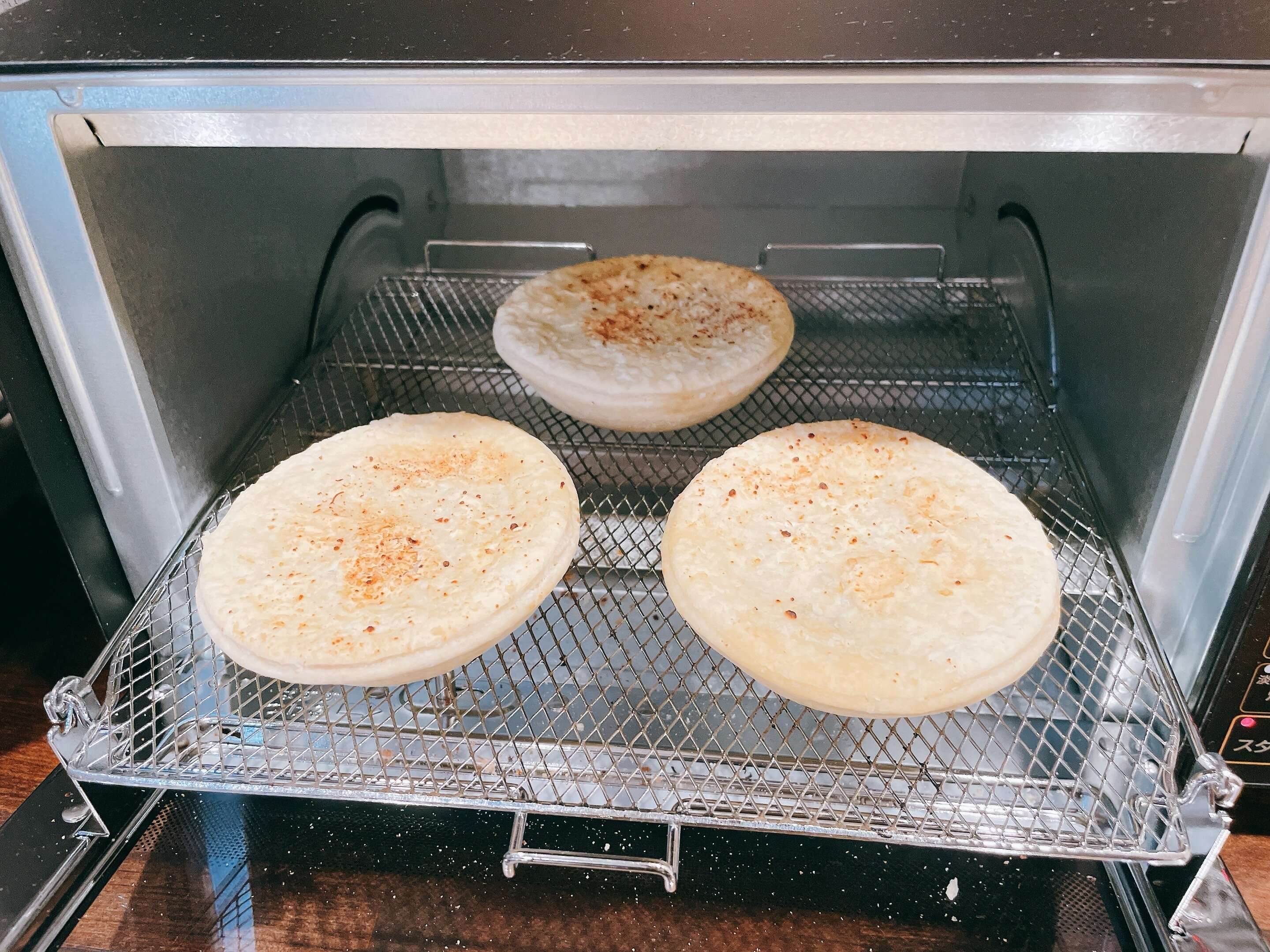 トースターで2〜3分