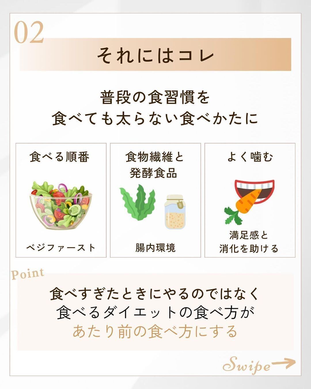 食べても太らない食べかた