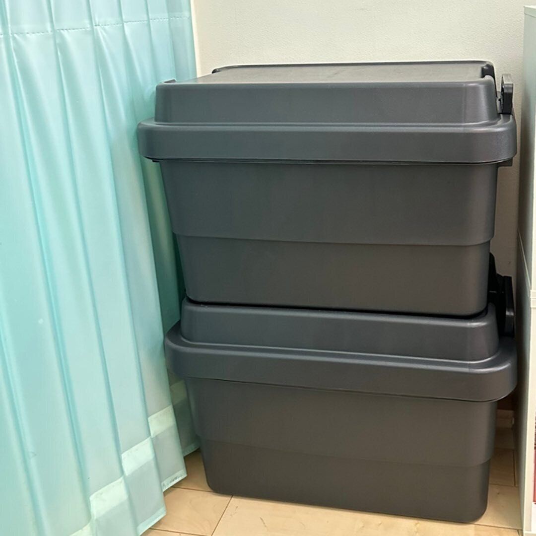 とにかく多用途でつかいやすい「ポリプロピレン頑丈収納ボックス　ダークグレー」