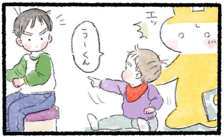 1歳の弟がはじめて兄の名前を呼んだ日。仲良し兄弟のやりとりに「かわいすぎる」「尊い！」の声