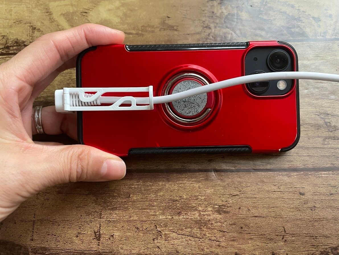 横向きに持っても邪魔にならない