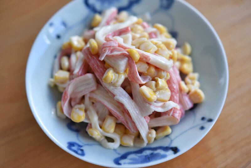 カニカマサラダのレシピ
