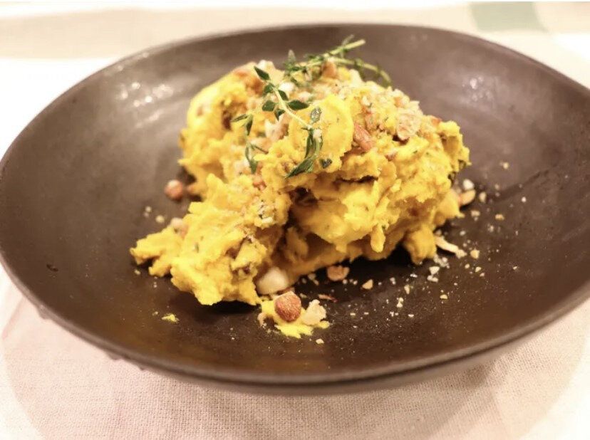 【デパ地下風サラダ】まるでデザート！かぼちゃとリンゴのサラダ