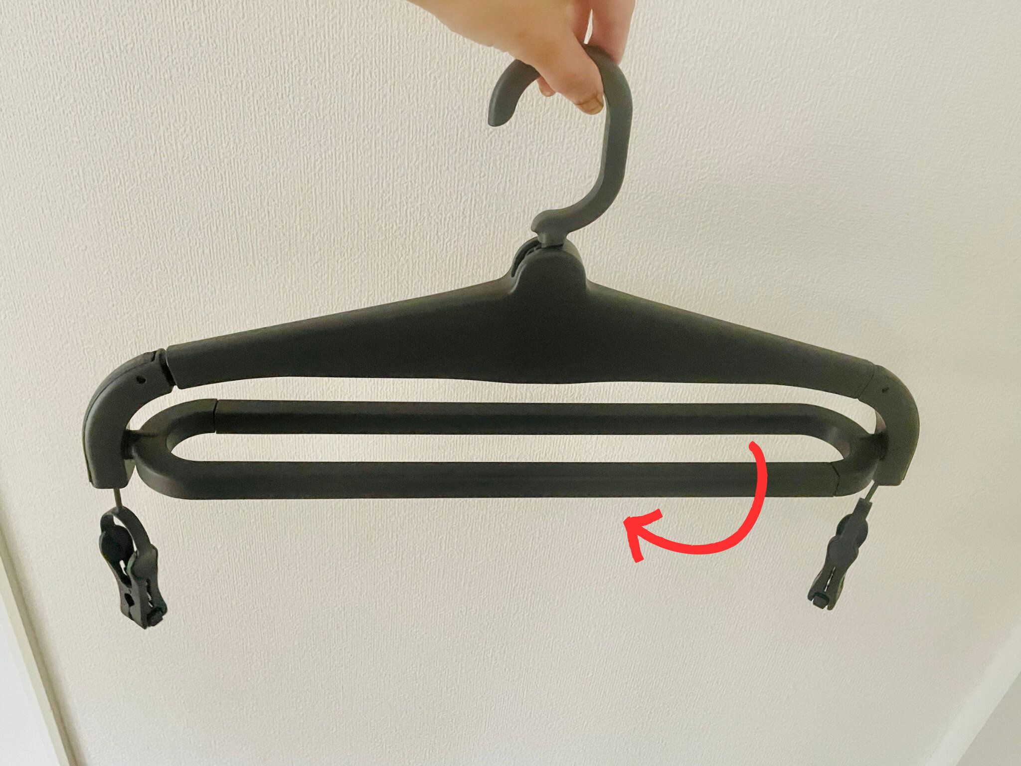 乾きやすいカインズのハンガー