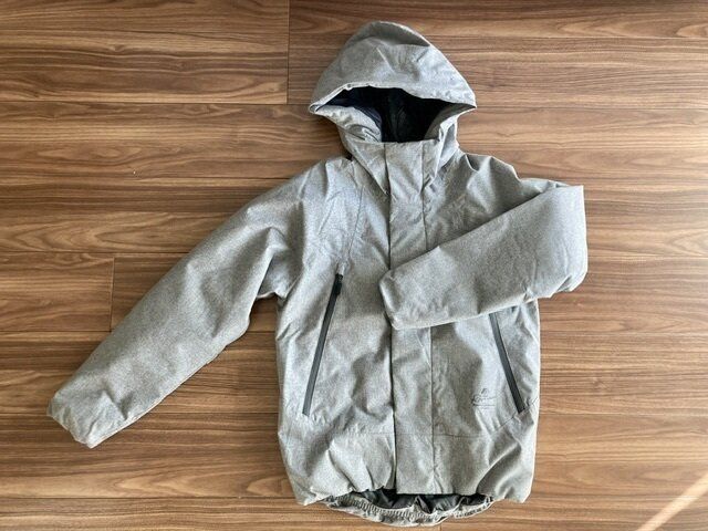 ワークマンディアライトウォームジャケット杢グレーS