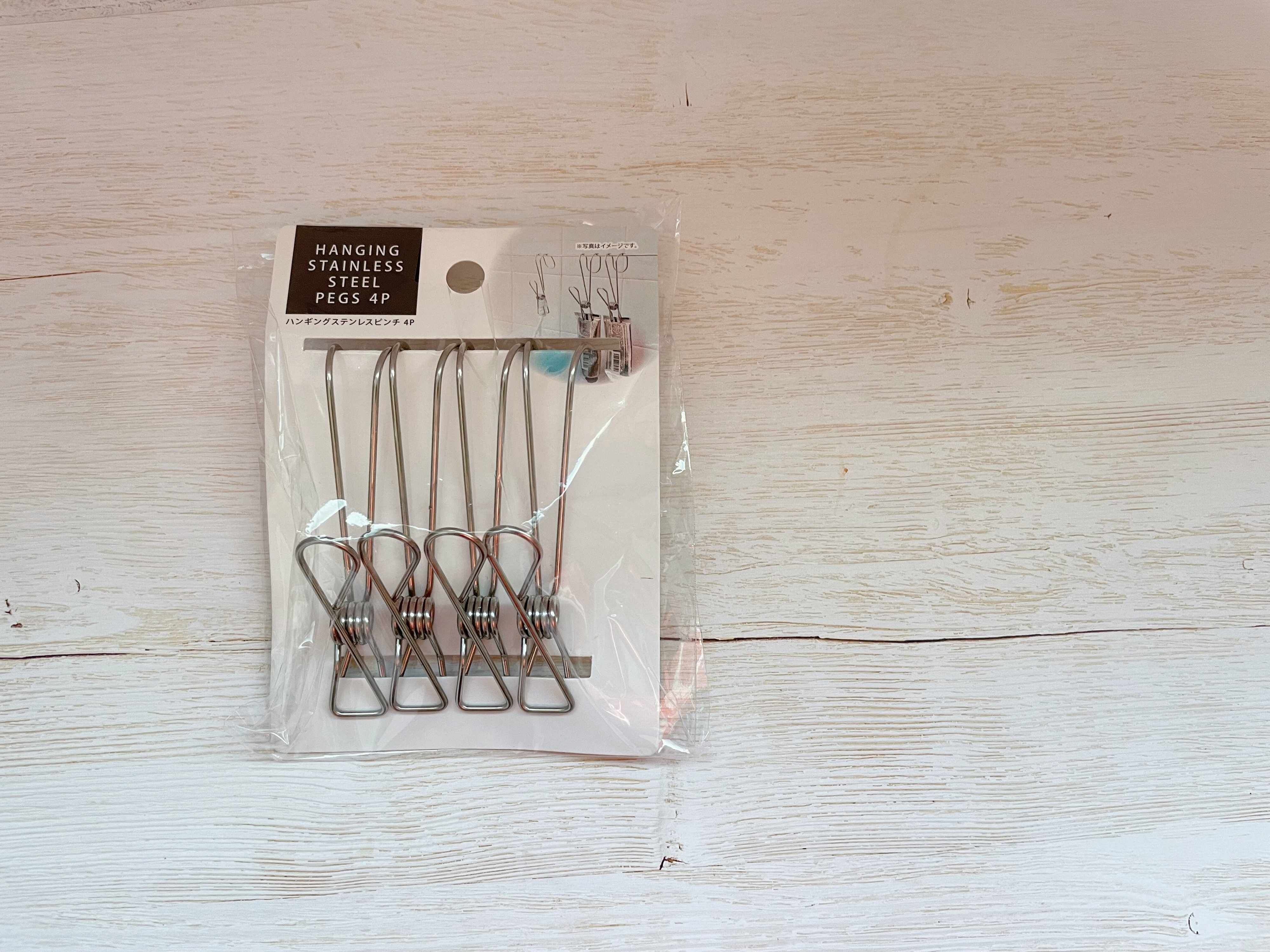 ハンギングステンレスピンチ4P