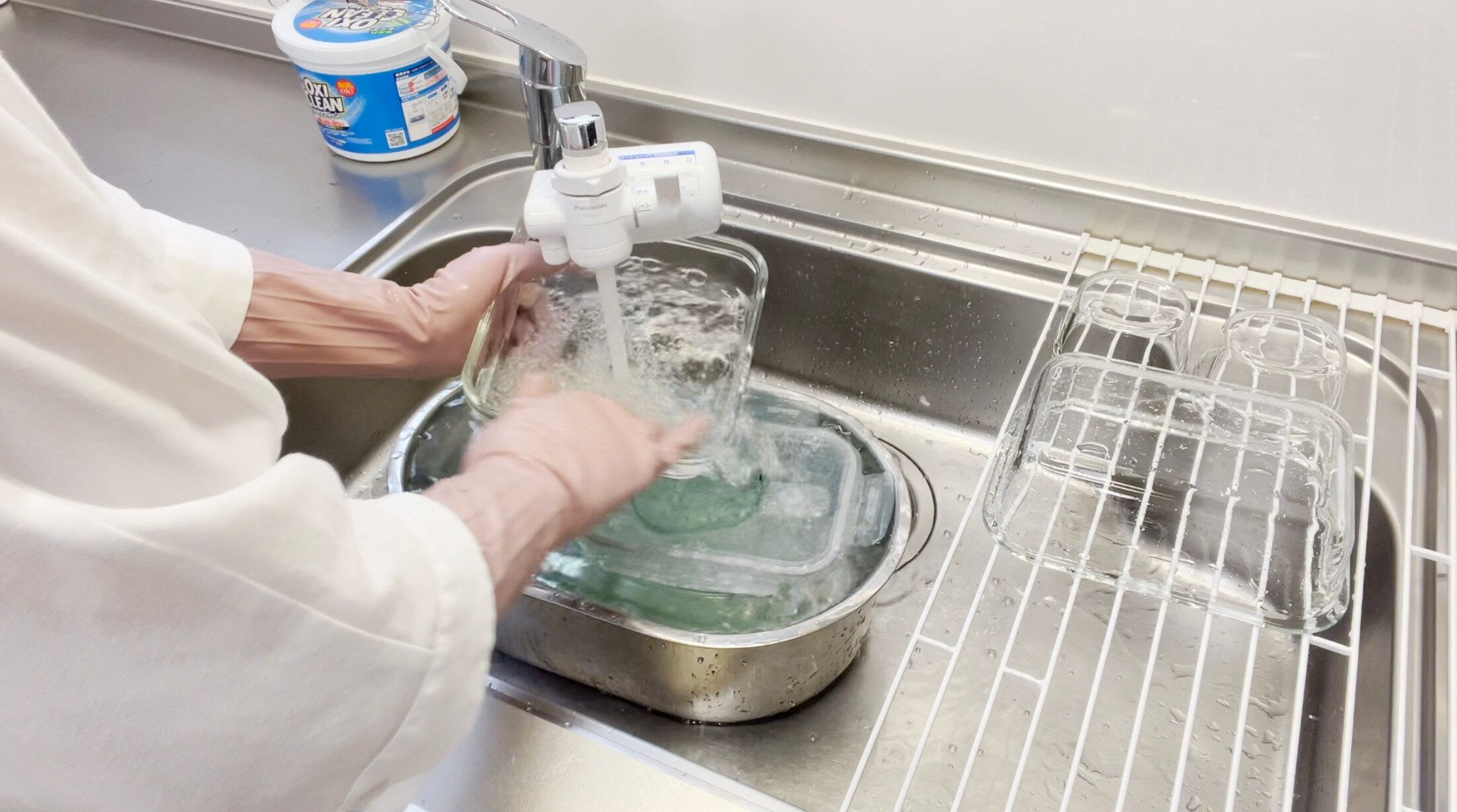 しっかり洗い流す