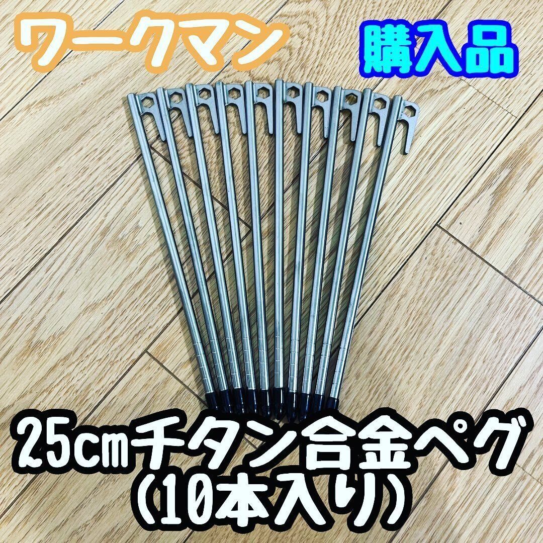 【ワークマン】軽量で扱いやすい！チタンペグ10本入り