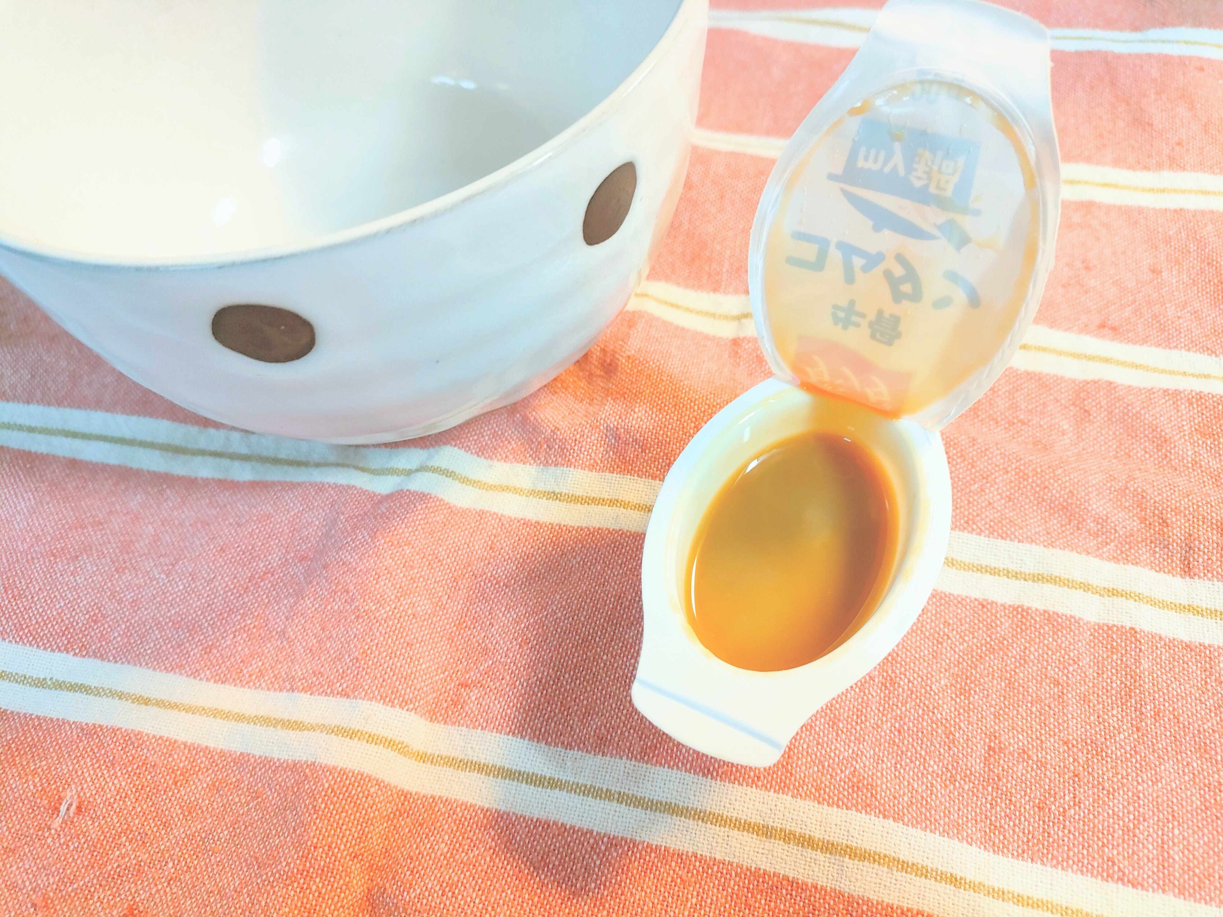 ポーションタイプのコムタンスープの素