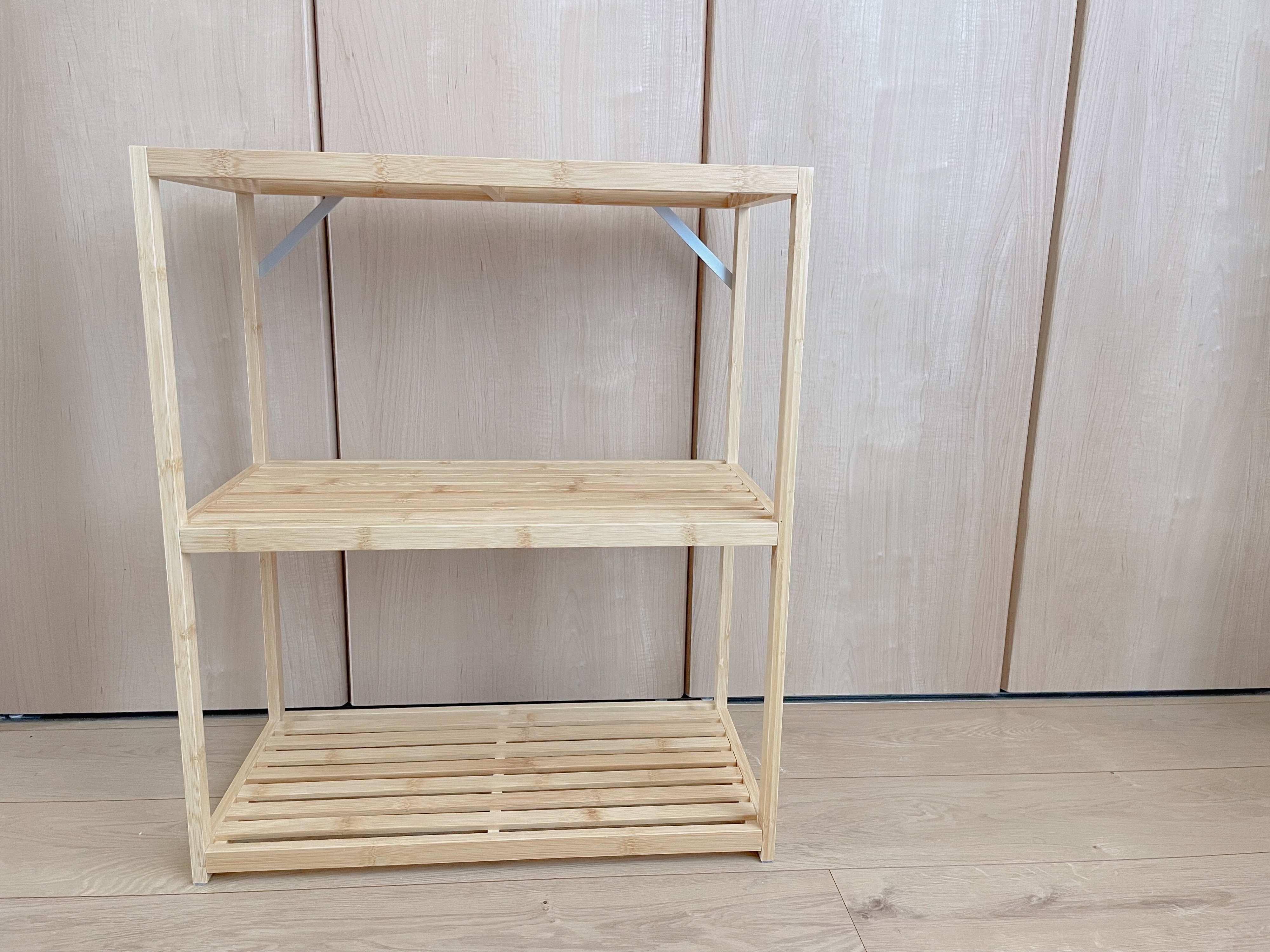 竹材フリーラック　3段