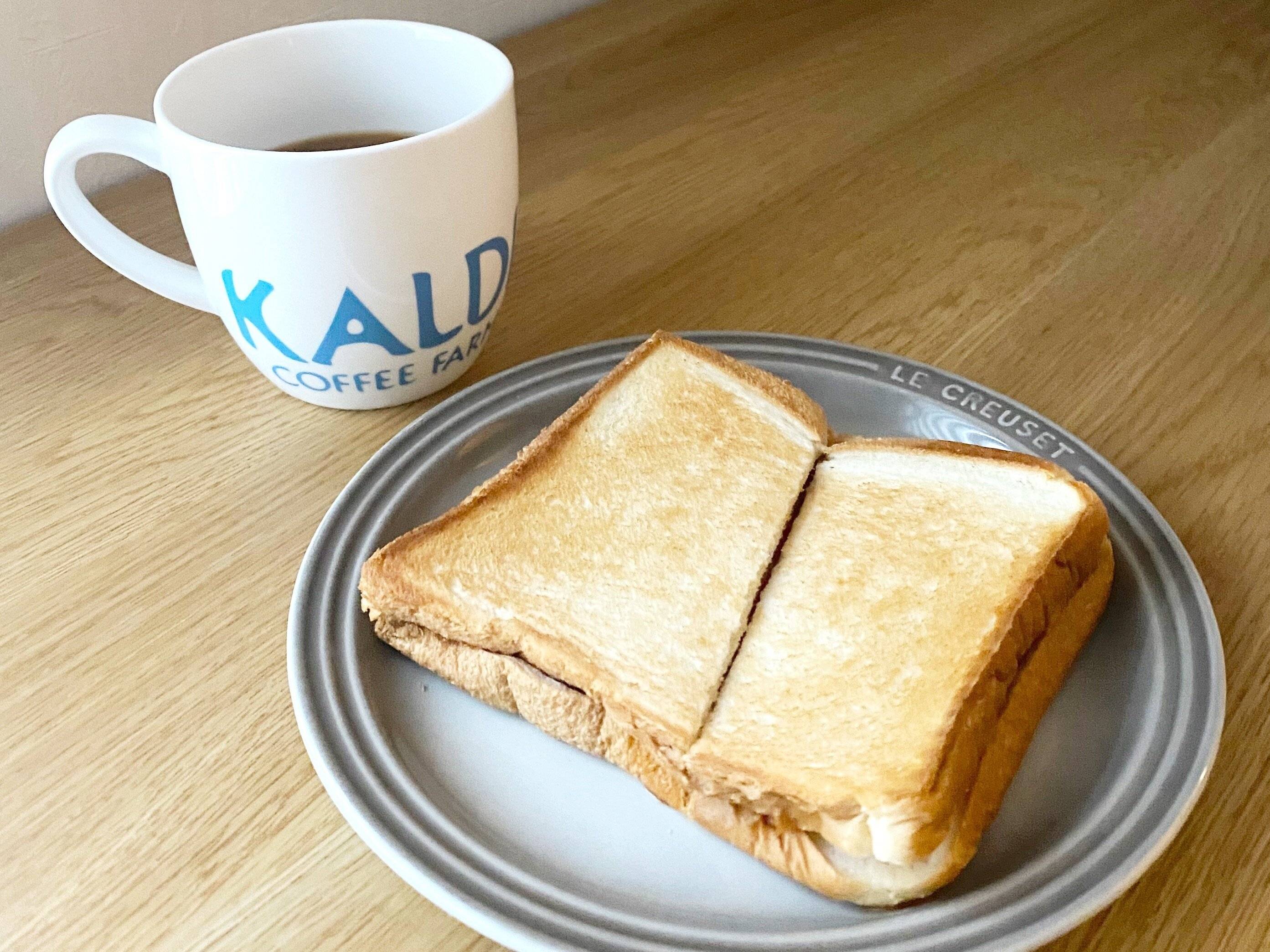 サルサディップを使ったホットサンド