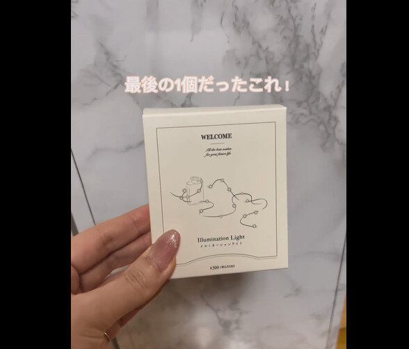 【3COINS】最後の1個！イルミネーションライト