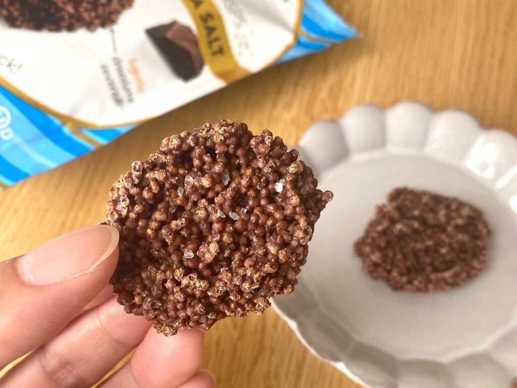 ダークチョコレートシーソルトキヌアクリスプ