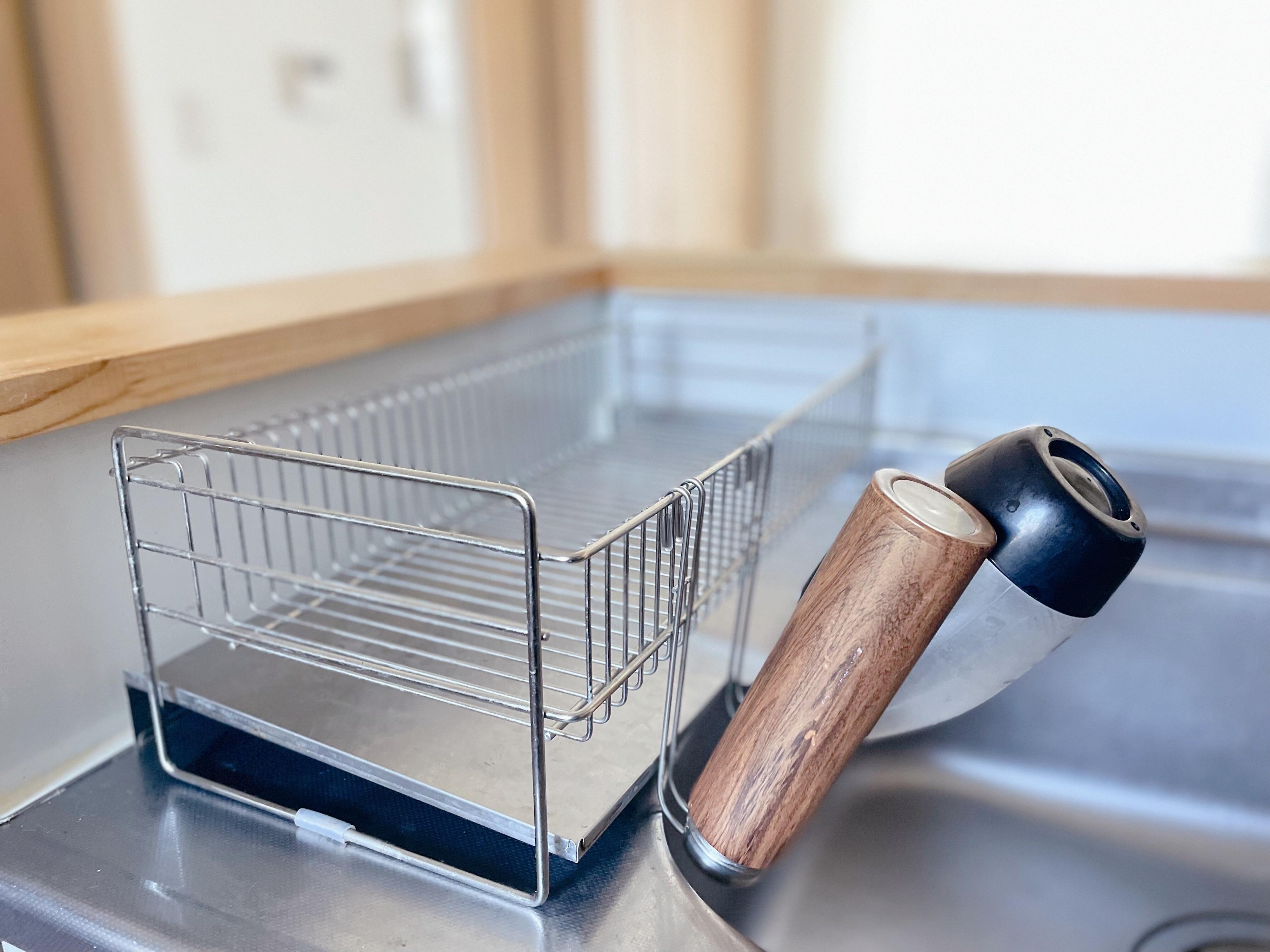 ステンレス水切りラック用ペットボトルホルダー