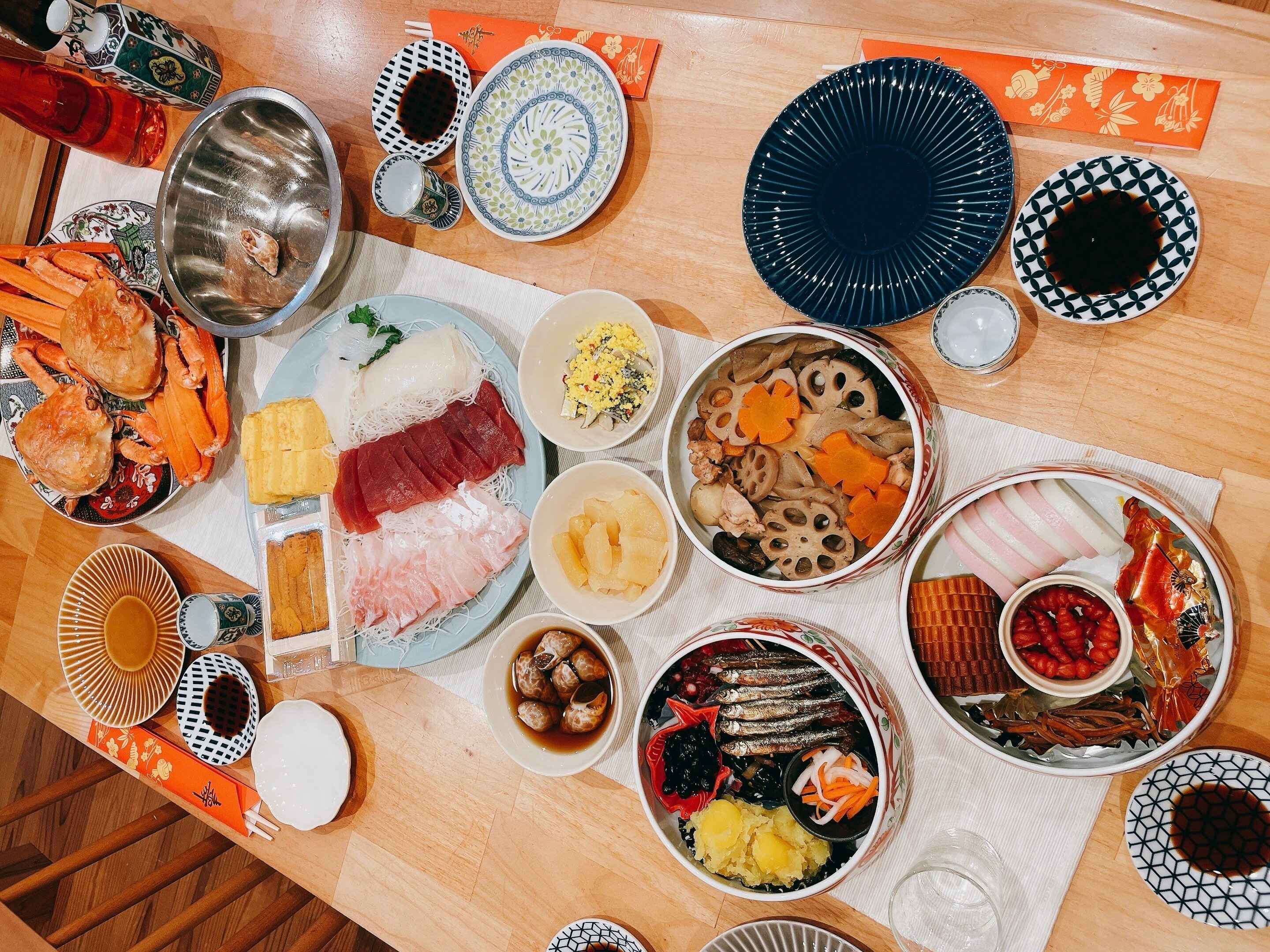 手作りしたおせち料理