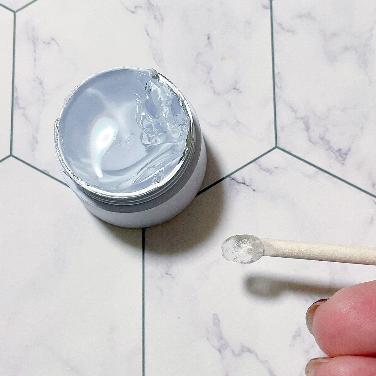 スパチュラですくいとる