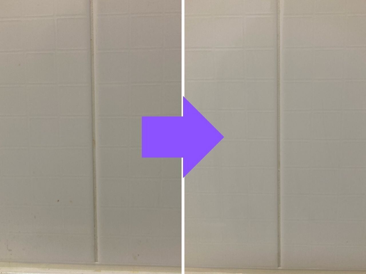 コンロ周りの壁汚れがきれいに落ちる