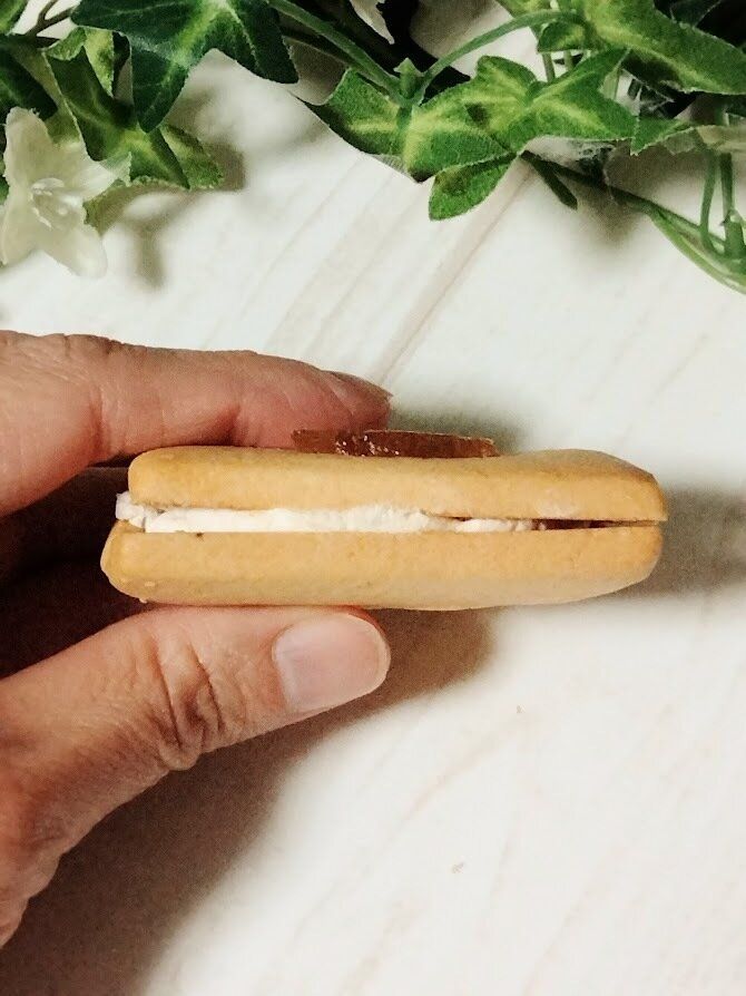 クッキーの断面