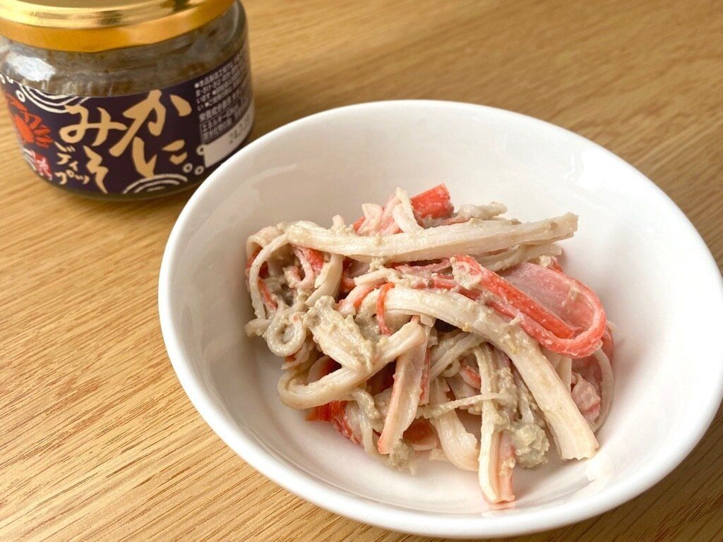 カニカマのかにみそディップ和え