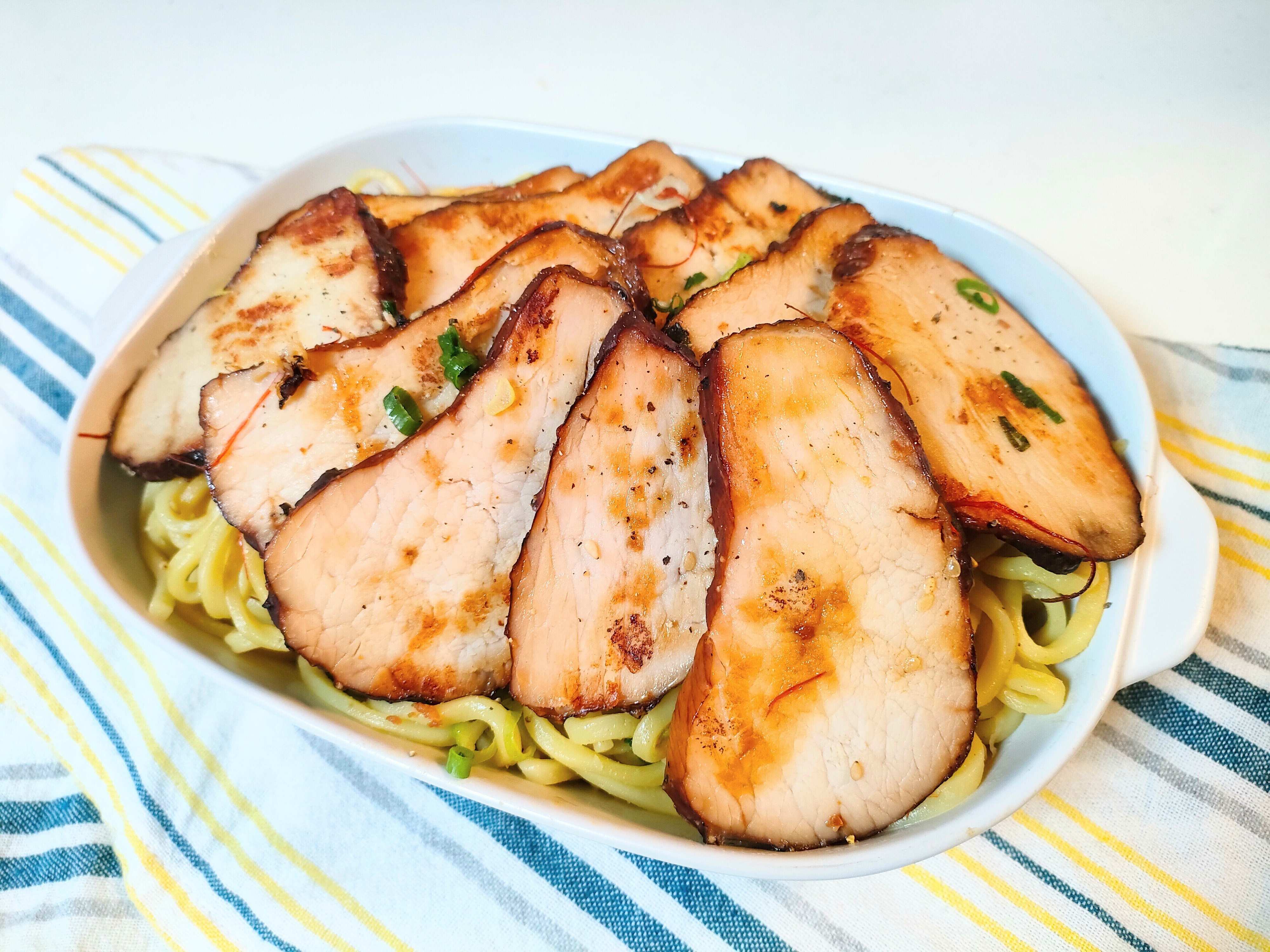 チャーシュー鯛だしまぜそばの完成版