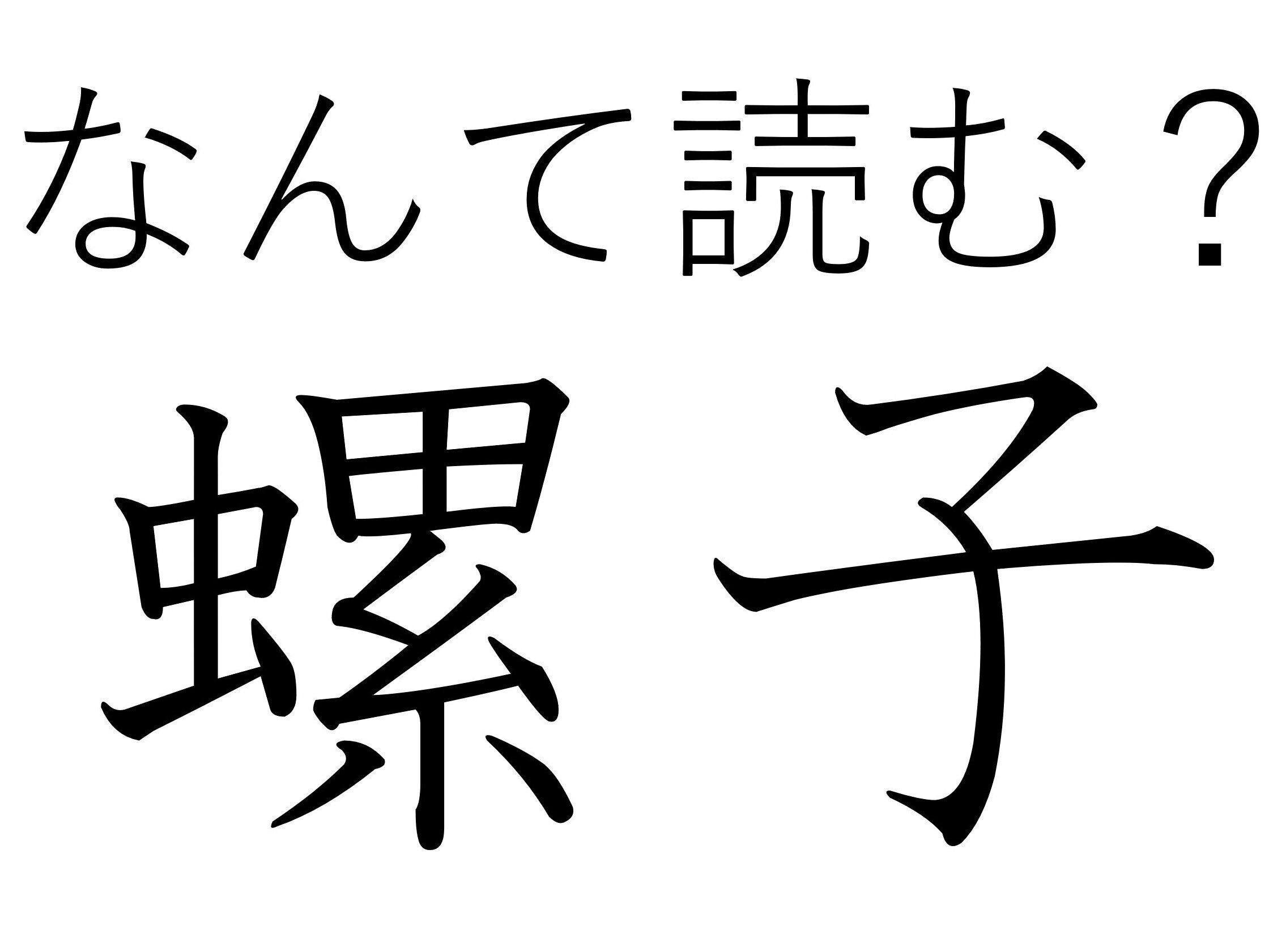 ぐるぐる回るあれですよ!難読漢字「螺子」はなんて読む?