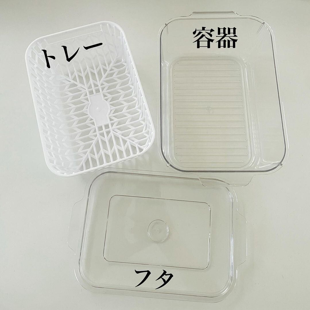 キッチン透明冷蔵庫容器