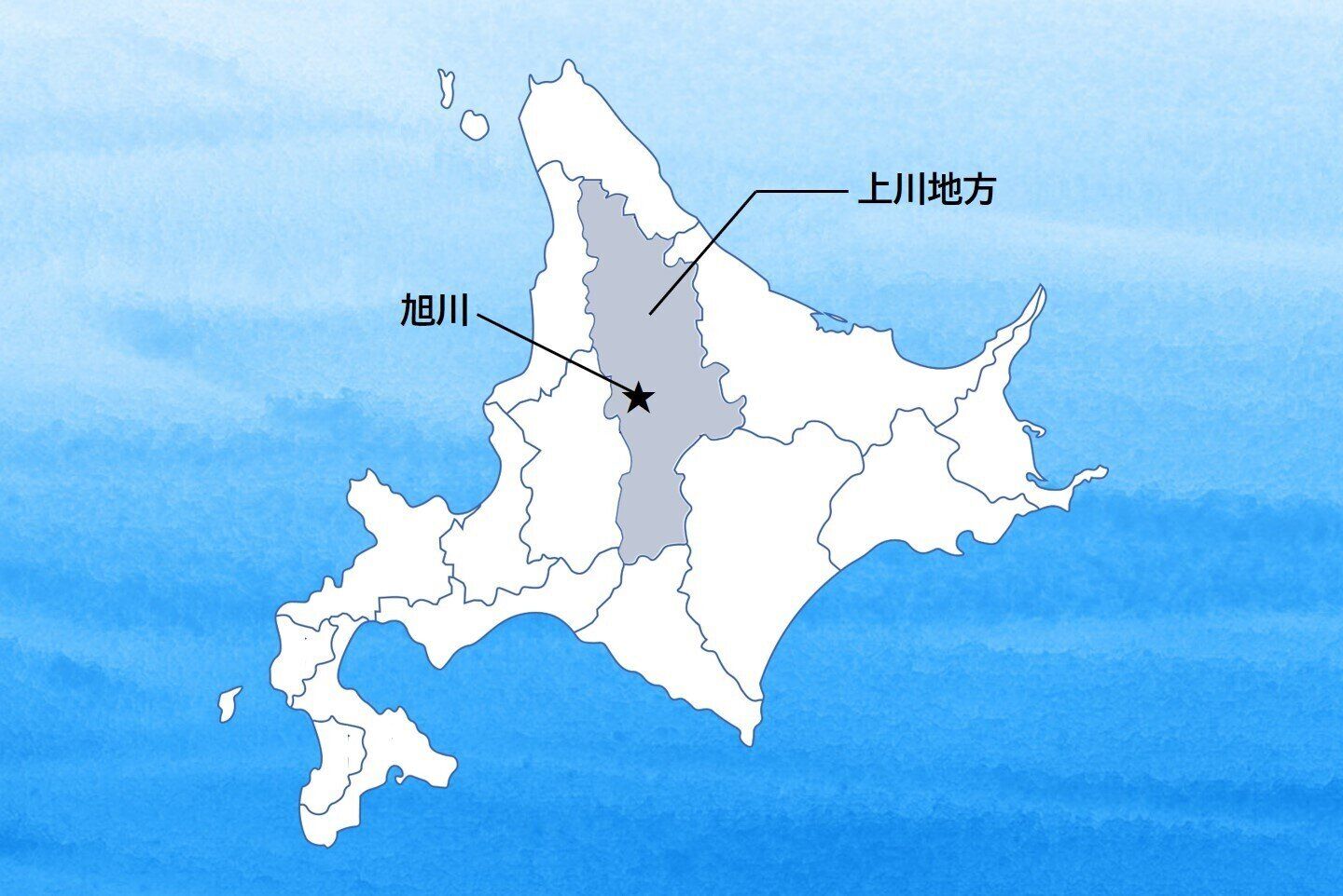 北海道の地図