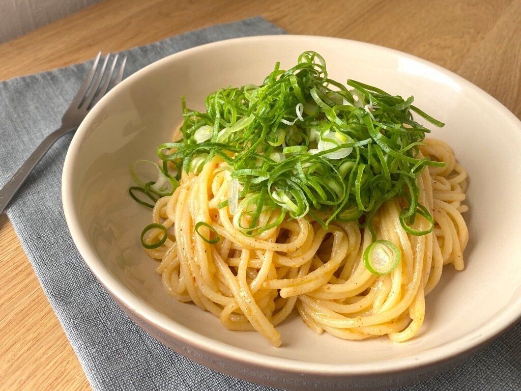 ボッタルガのパスタソースでつくったパスタ