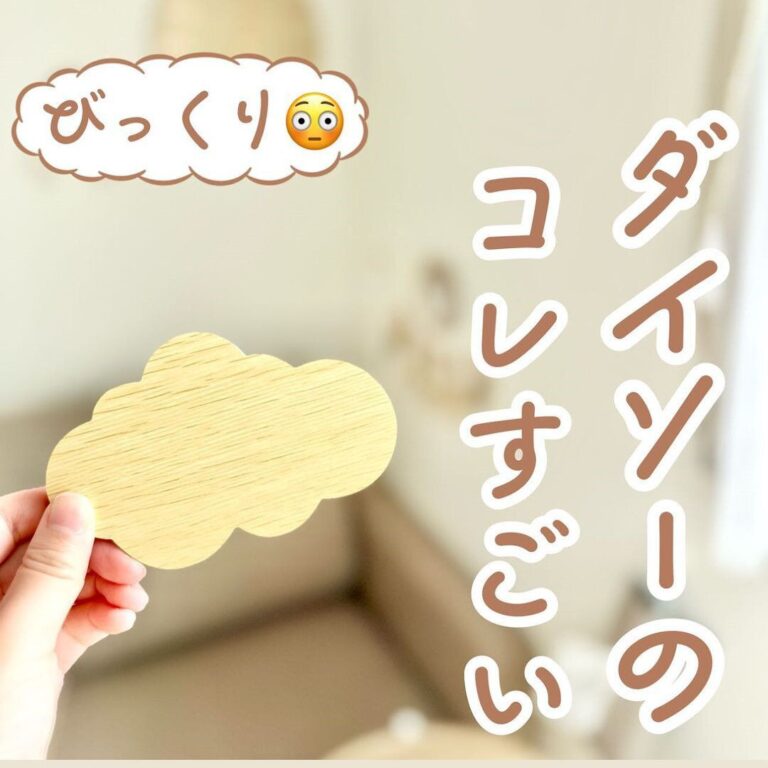 目からうろこ!?【ダイソー】「かわいすぎる」「サイズ感がちょうどいい」使える2選