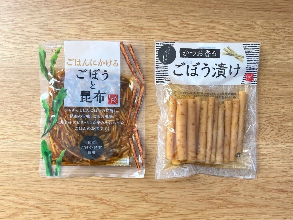 ごはんにかけるごぼうと昆布 かつお香るごぼう漬け