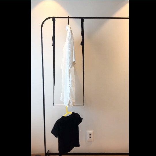 【セリア】デッドスペースにさよなら!取りつけハンガーポール