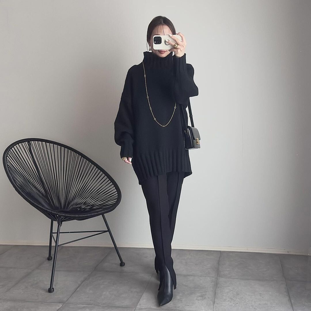 痩せ見え確実！オシャレ度もアップ！食べすぎても洗練見えが叶う「ブラックコーデ」5選