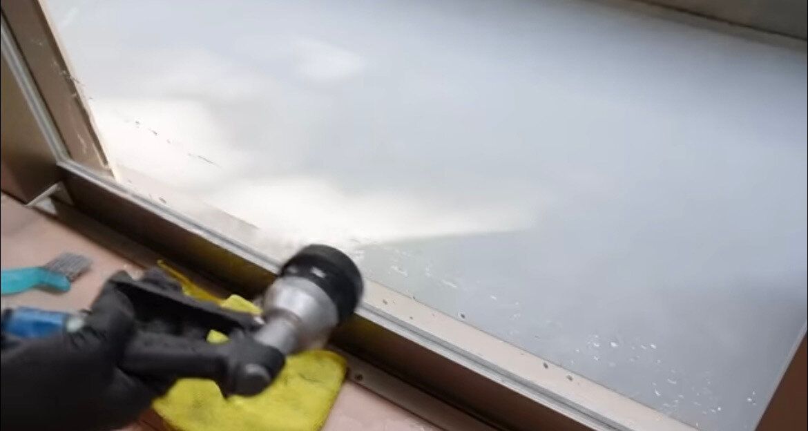 3.放置後に水で流してふきあげて完了!