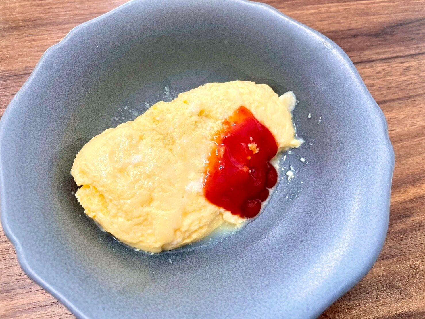 レンジでつくるオムレツの写真