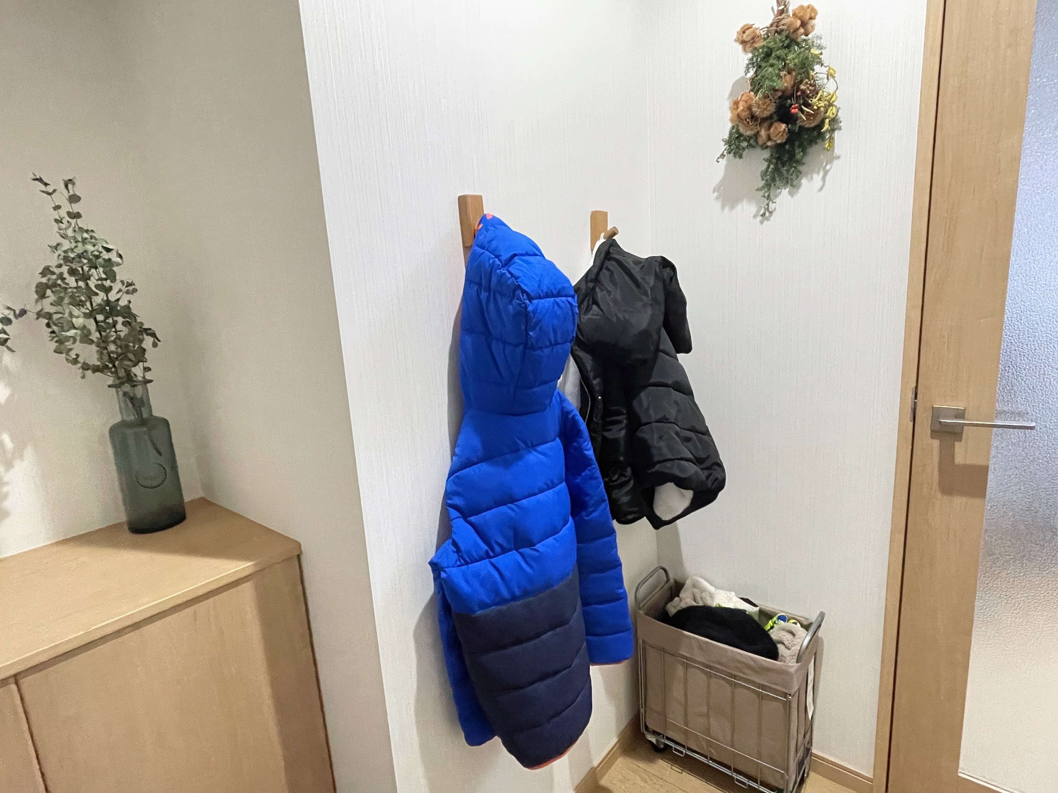 1.帰宅後1歩で片づくしくみ