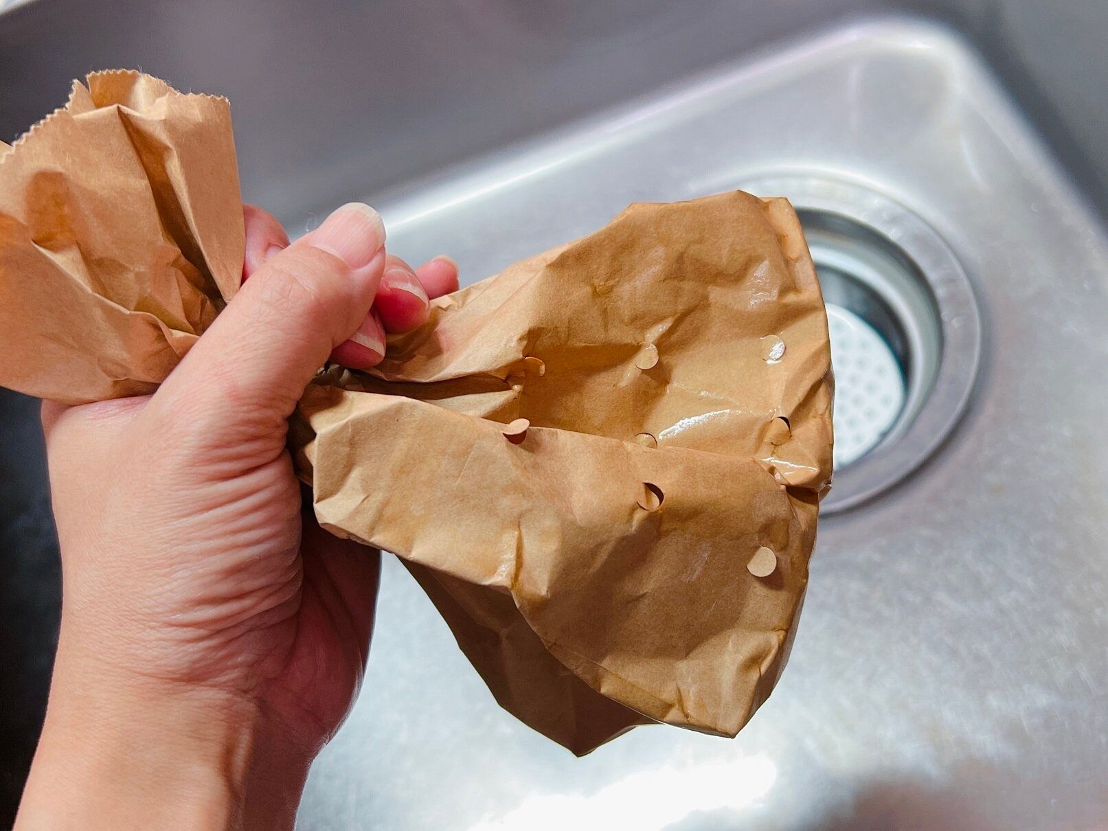 無印良品の紙製水切り袋が便利