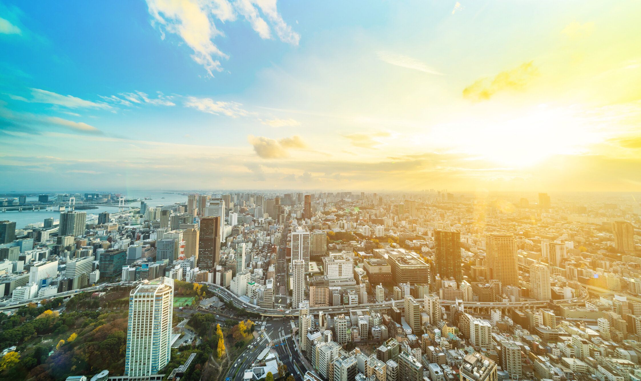 東京都の都市スカイライン撮