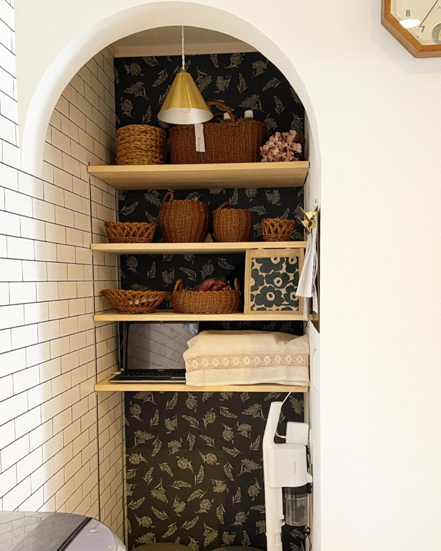 水で洗えるバスケットが収納にぴったり