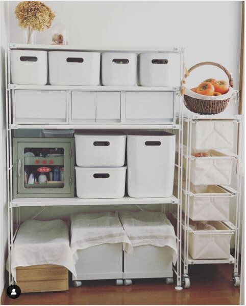 専用スペースがなくても大丈夫!無印アイテムでつくる食材ストック棚