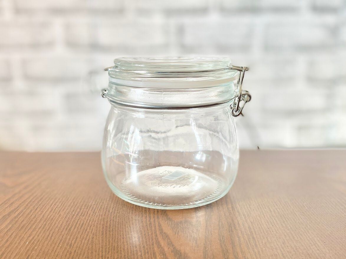 ダイソーのレバー式ガラスポット